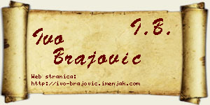 Ivo Brajović vizit kartica
